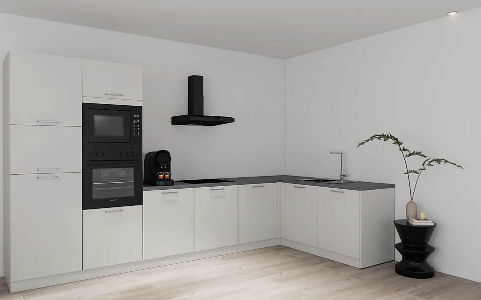 Nobilia SPA Eckküche 365 cm x 185 cm nobi smart Basis Coohom 1