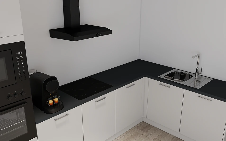 Nobilia SPA Hoekkeuken 365 cm x 185 cm nobi smart Basis Coohom 2