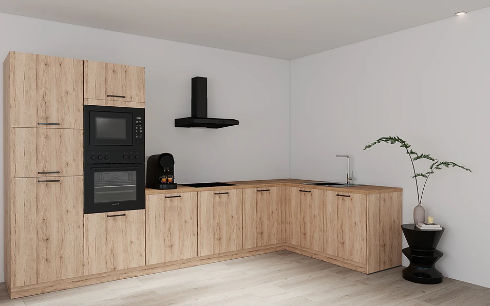 Nobilia SPA Cuisine d'angle 365 cm x 185 cm nobi smart Base Coohom 1