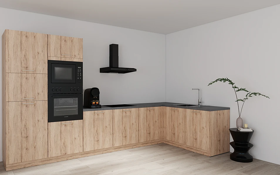 Nobilia SPA Eckküche 365 cm x 185 cm nobi smart Basis Coohom 1