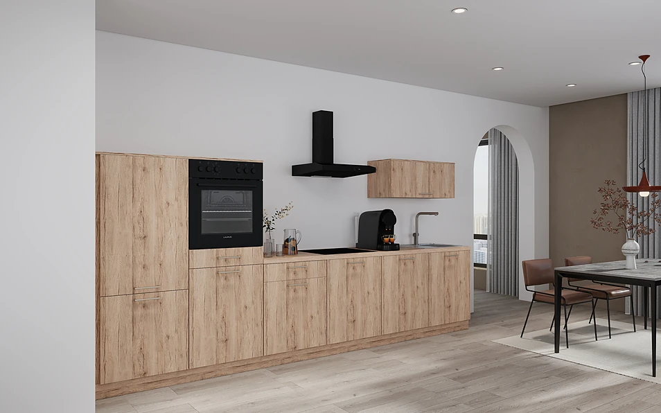 Nobilia SPA Küchenzeile 368 cm nobi smart Basis Coohom 1