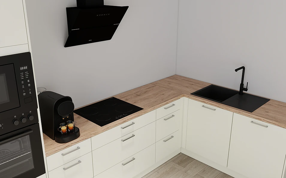 Nobilia SPA Eckküche 369 cm x 187 cm nobi smart Komfort Coohom 2