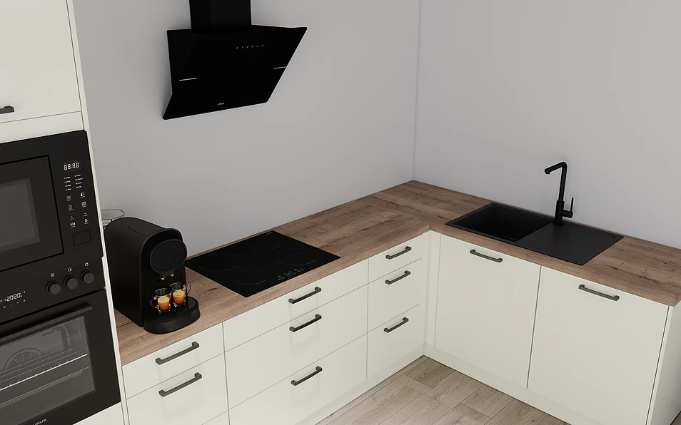 Nobilia SPA Eckküche 369 cm x 187 cm nobi smart Komfort Coohom 2