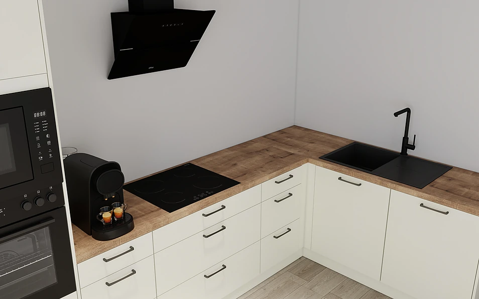 Nobilia SPA Eckküche 369 cm x 187 cm nobi smart Komfort Coohom 2