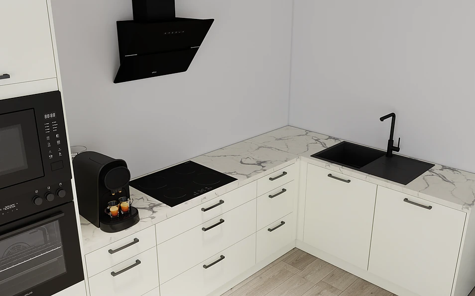 Nobilia SPA Eckküche 369 cm x 187 cm nobi smart Komfort Coohom 2