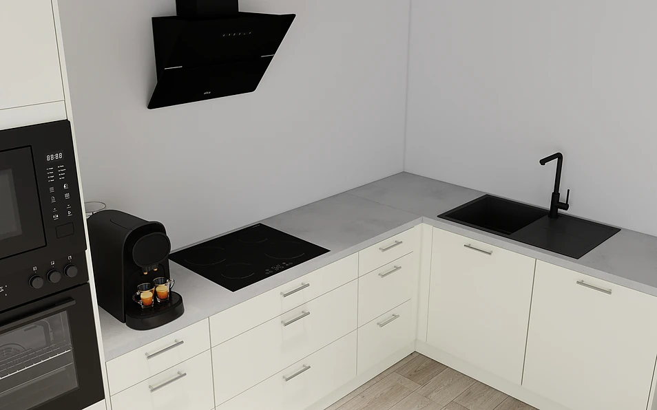 Nobilia SPA Eckküche 369 cm x 187 cm nobi smart Komfort Coohom 2