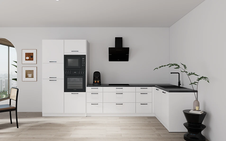 Nobilia SPA Eckküche 369 cm x 187 cm nobi smart Komfort Coohom 0