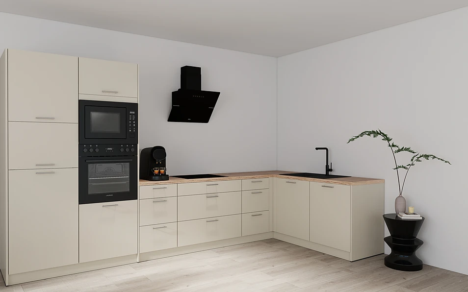 Nobilia SPA Eckküche 369 cm x 187 cm nobi smart Komfort Coohom 1