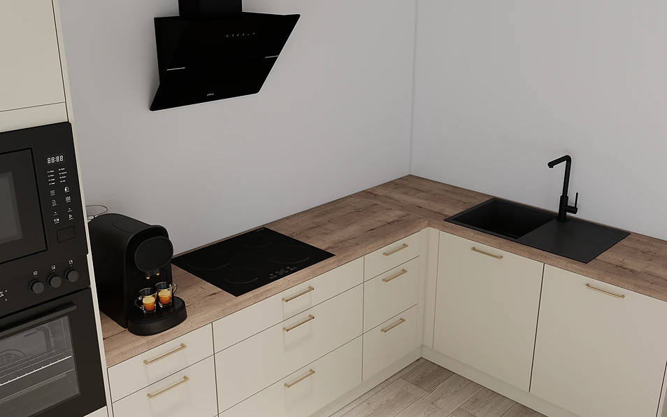 Nobilia SPA Eckküche 369 cm x 187 cm nobi smart Komfort Coohom 2