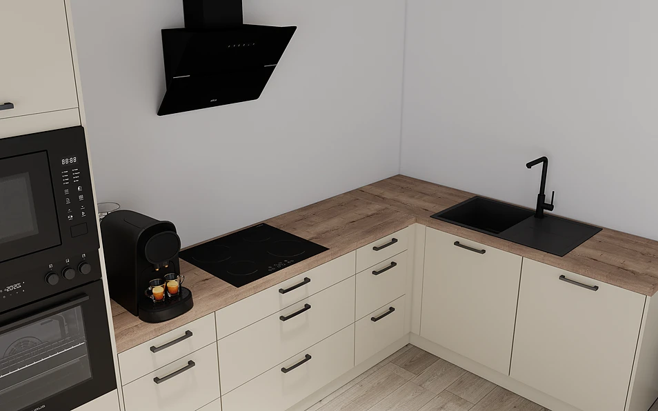 Nobilia SPA Eckküche 369 cm x 187 cm nobi smart Komfort Coohom 2