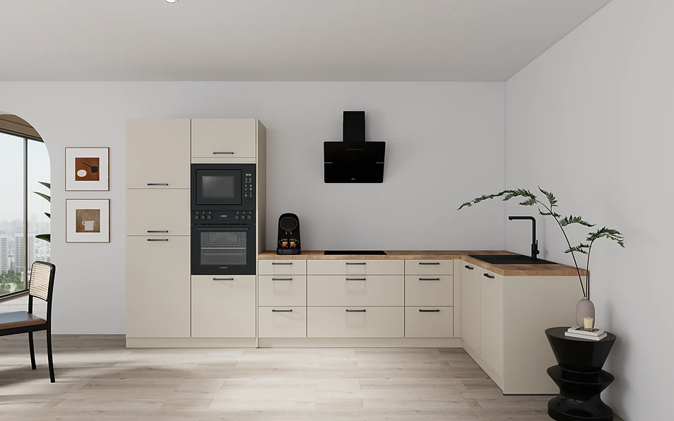 Nobilia SPA Eckküche 369 cm x 187 cm nobi smart Komfort Coohom 0
