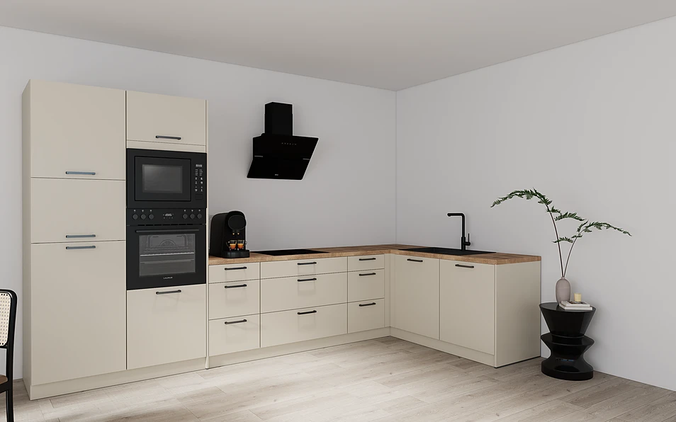 Nobilia SPA Eckküche 369 cm x 187 cm nobi smart Komfort Coohom 1