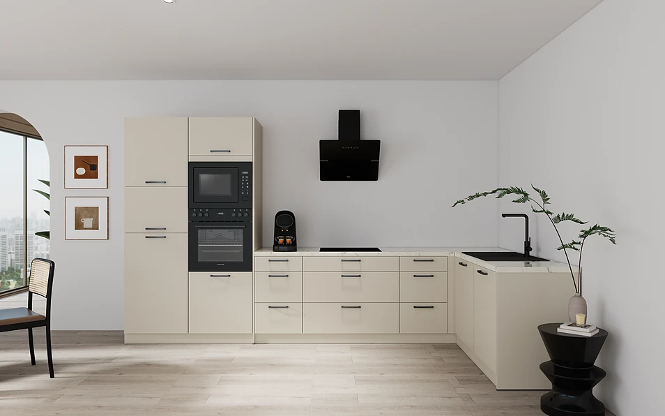 Nobilia SPA Eckküche 369 cm x 187 cm nobi smart Komfort Coohom 0