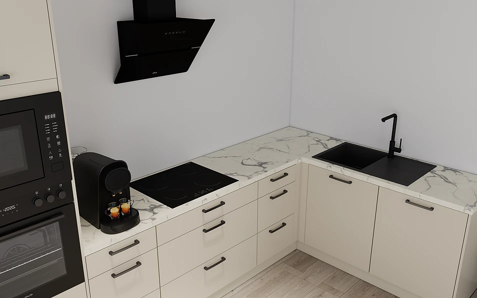 Nobilia SPA Eckküche 369 cm x 187 cm nobi smart Komfort Coohom 2