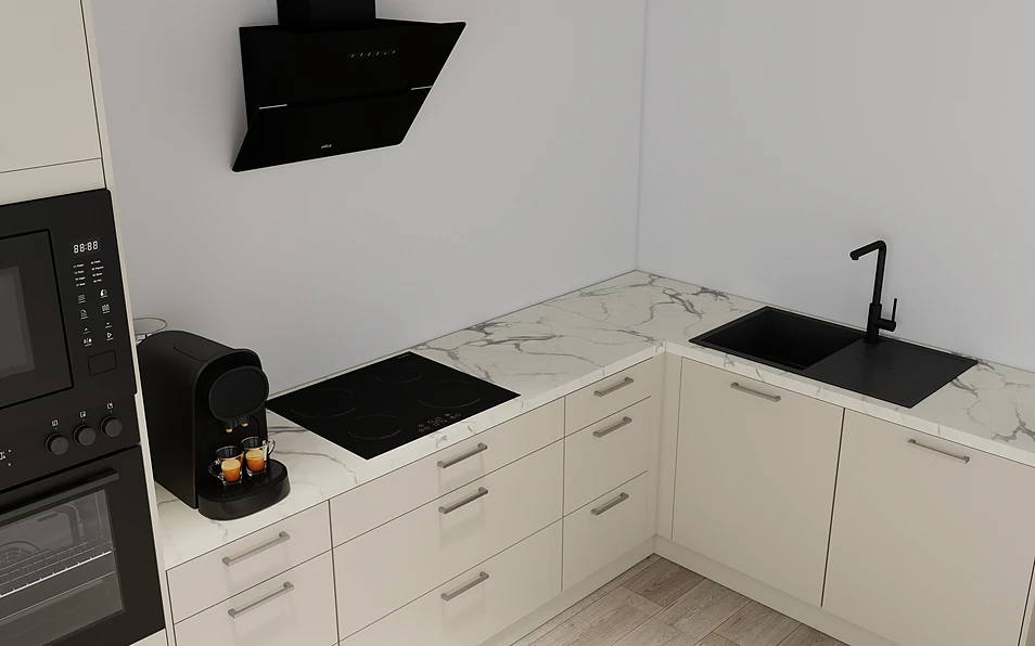 Nobilia SPA Eckküche 369 cm x 187 cm nobi smart Komfort Coohom 2