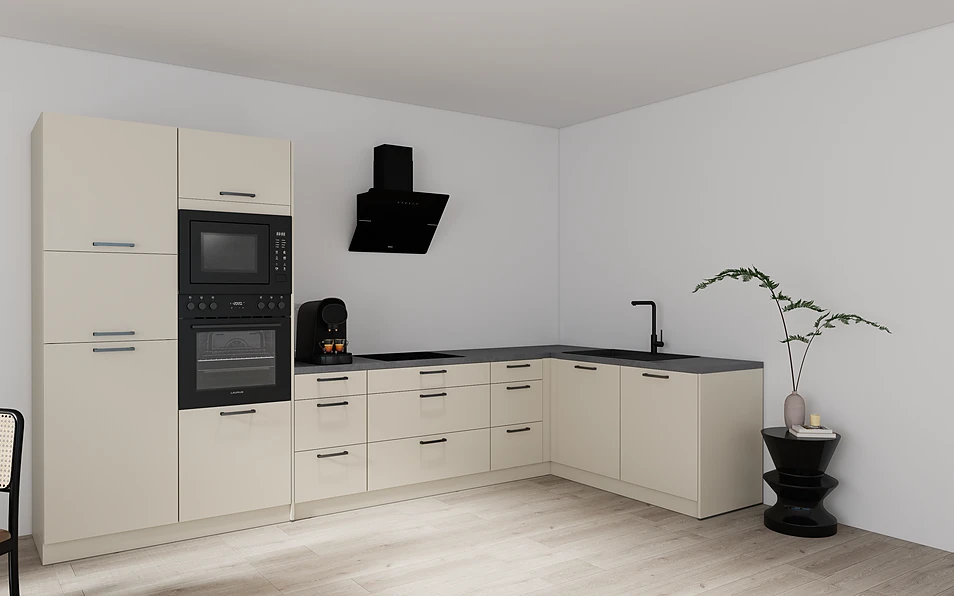 Nobilia SPA Eckküche 369 cm x 187 cm nobi smart Komfort Coohom 1