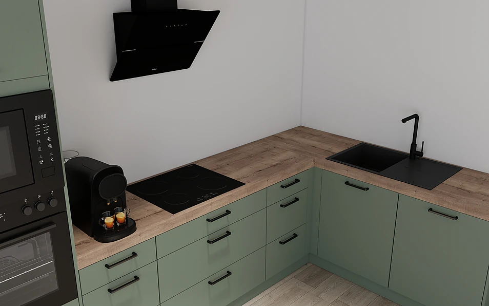 Nobilia SPA Eckküche 369 cm x 187 cm nobi smart Komfort Coohom 2