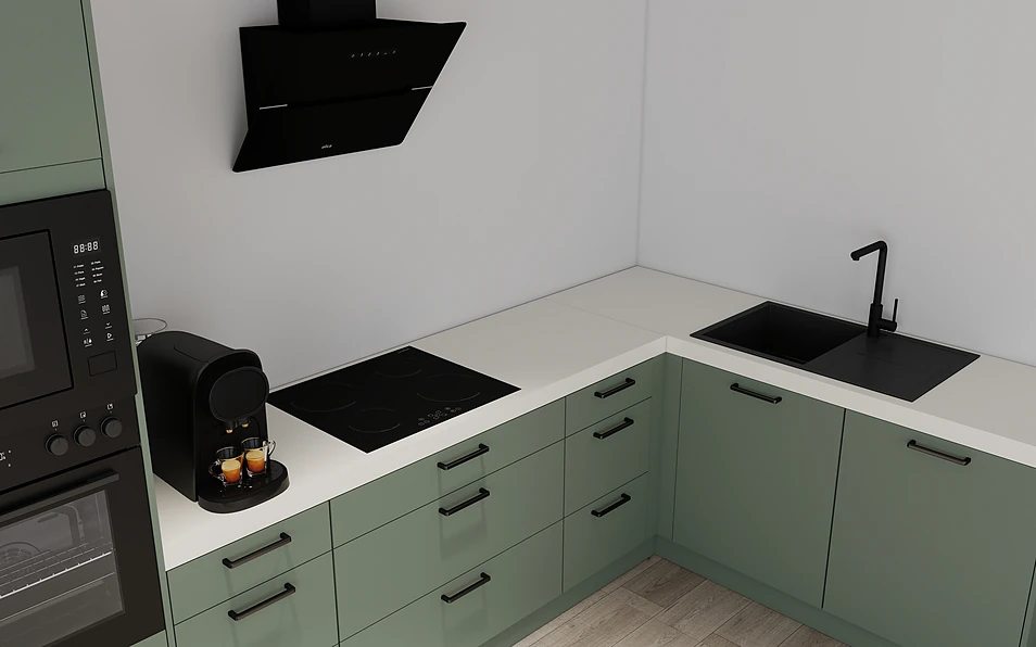 Nobilia SPA Eckküche 369 cm x 187 cm nobi smart Komfort Coohom 2