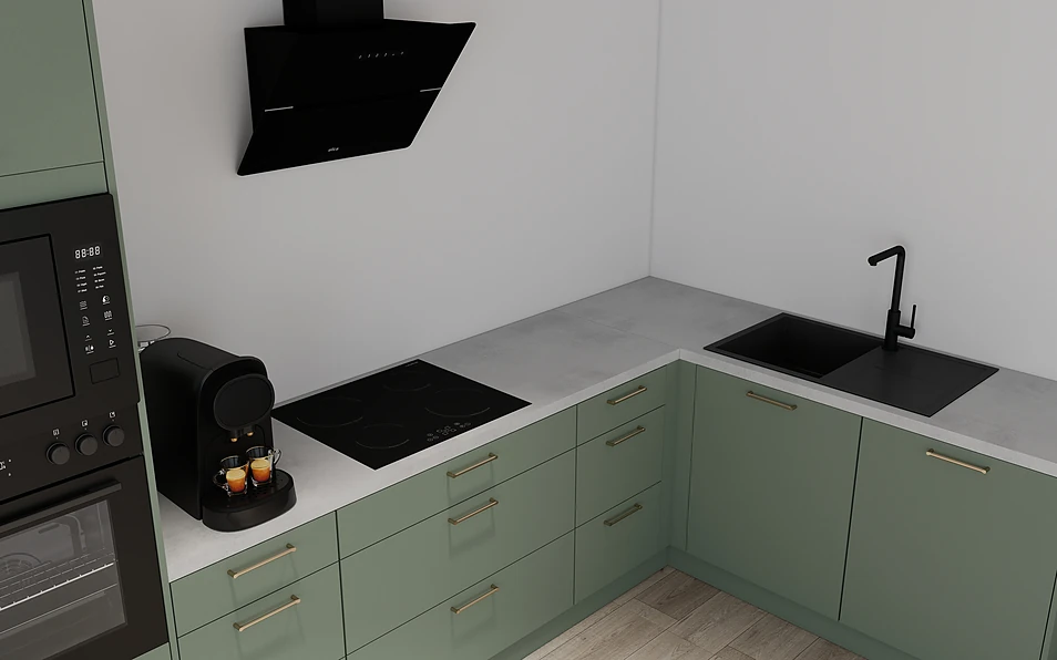 Nobilia SPA Eckküche 369 cm x 187 cm nobi smart Komfort Coohom 2
