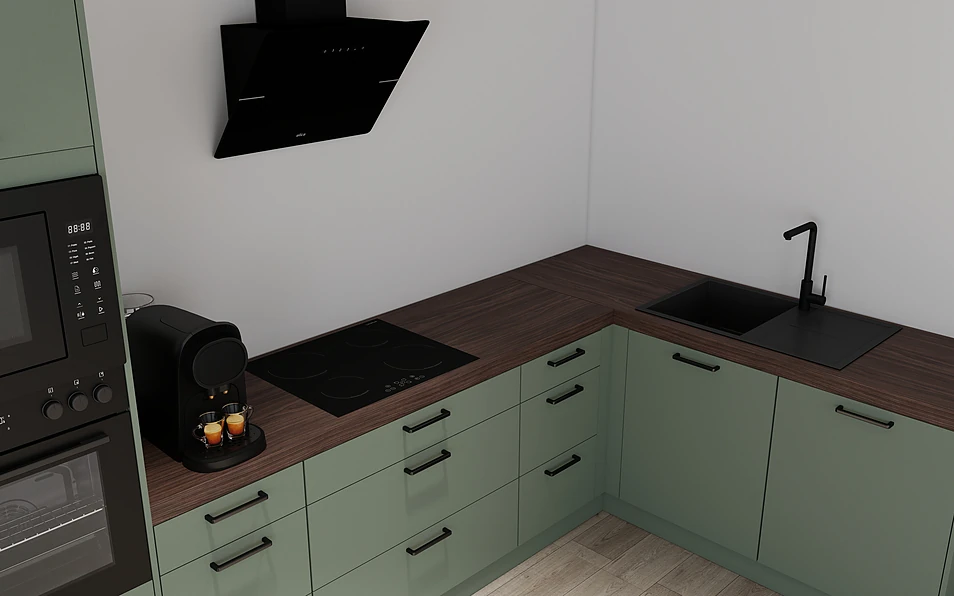 Nobilia SPA Eckküche 369 cm x 187 cm nobi smart Komfort Coohom 2