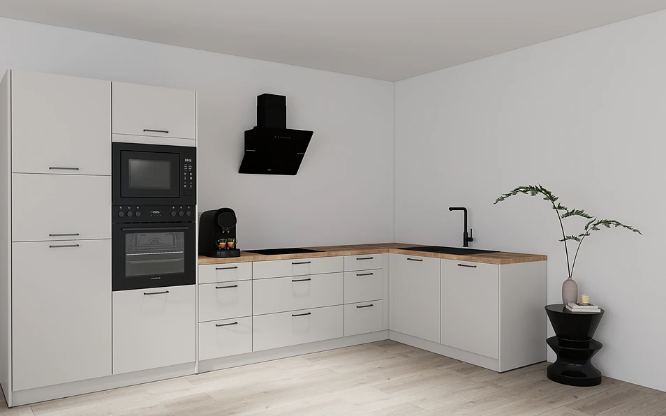 Nobilia SPA Eckküche 369 cm x 187 cm nobi smart Komfort Coohom 1
