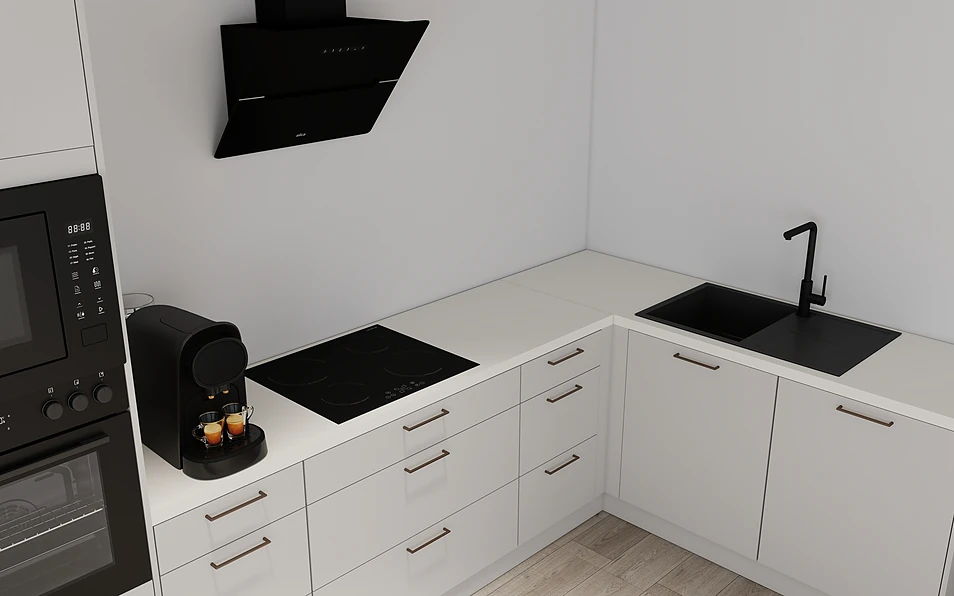Nobilia SPA Eckküche 369 cm x 187 cm nobi smart Komfort Coohom 2