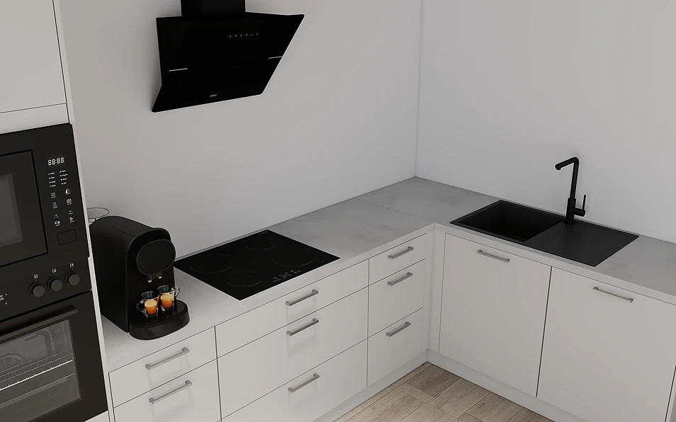 Nobilia SPA Eckküche 369 cm x 187 cm nobi smart Komfort Coohom 2