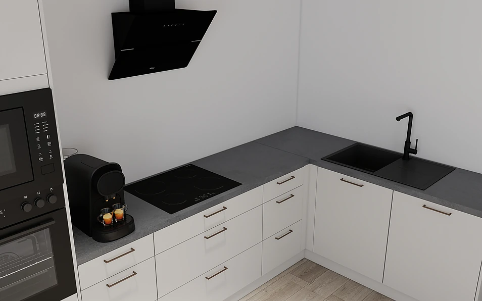 Nobilia SPA Eckküche 369 cm x 187 cm nobi smart Komfort Coohom 2