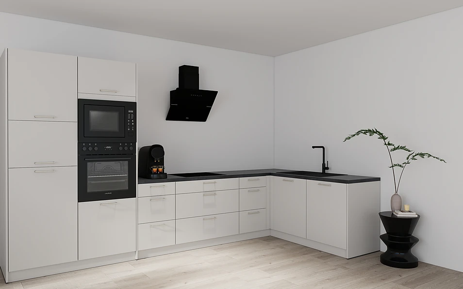 Nobilia SPA Eckküche 369 cm x 187 cm nobi smart Komfort Coohom 1