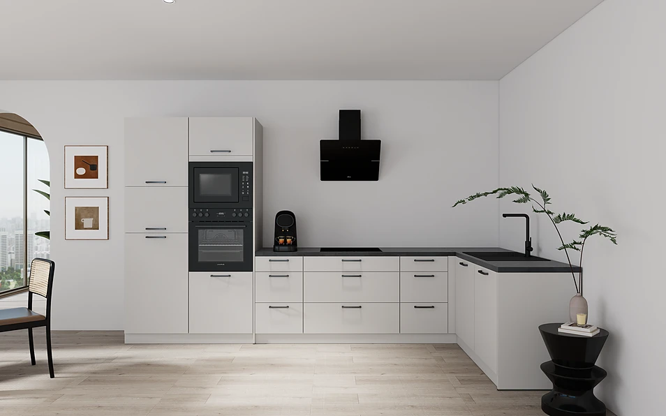 Nobilia SPA Eckküche 369 cm x 187 cm nobi smart Komfort Coohom 0