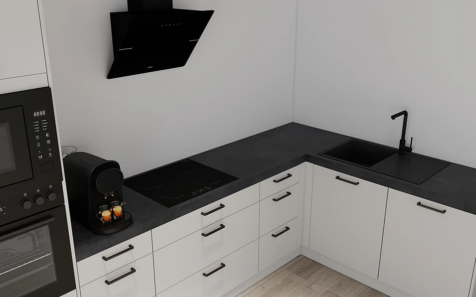 Nobilia SPA Eckküche 369 cm x 187 cm nobi smart Komfort Coohom 2