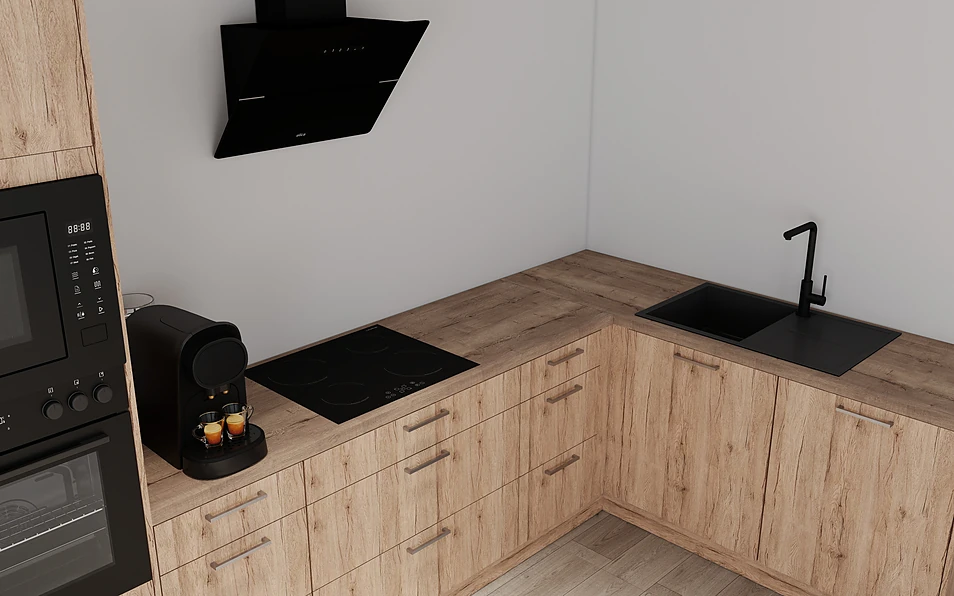 Nobilia SPA Hoekkeuken 369 cm x 187 cm nobi smart Comfort Coohom 2
