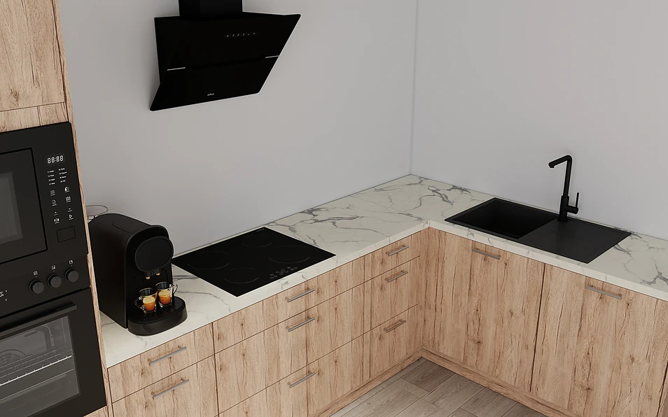 Nobilia SPA Eckküche 369 cm x 187 cm nobi smart Komfort Coohom 2