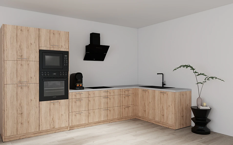 Nobilia SPA Eckküche 369 cm x 187 cm nobi smart Komfort Coohom 1