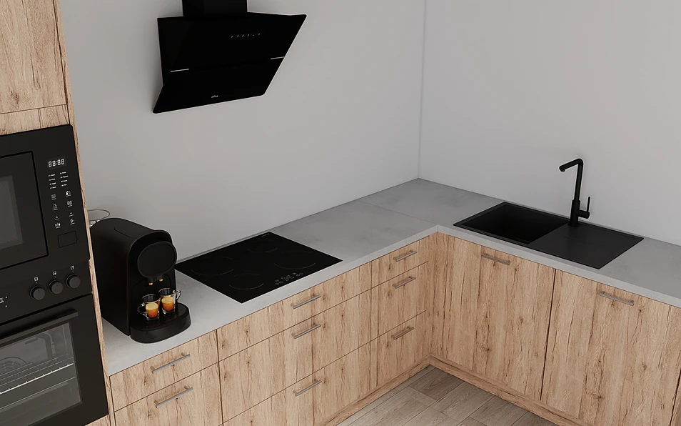 Nobilia SPA Eckküche 369 cm x 187 cm nobi smart Komfort Coohom 2
