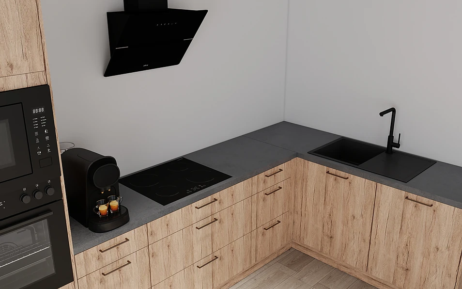 Nobilia SPA Eckküche 369 cm x 187 cm nobi smart Komfort Coohom 2