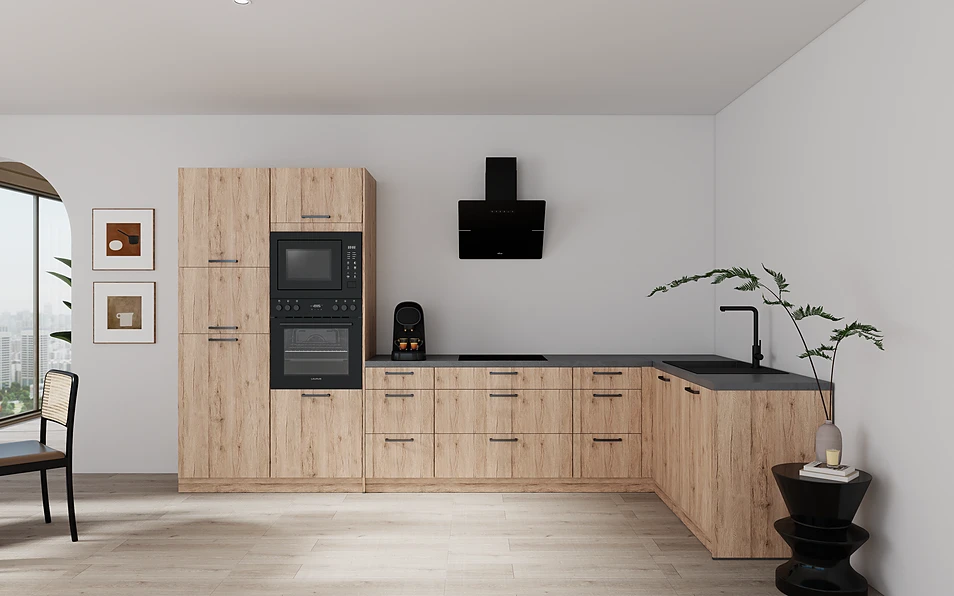 Nobilia SPA Eckküche 369 cm x 187 cm nobi smart Komfort Coohom 0