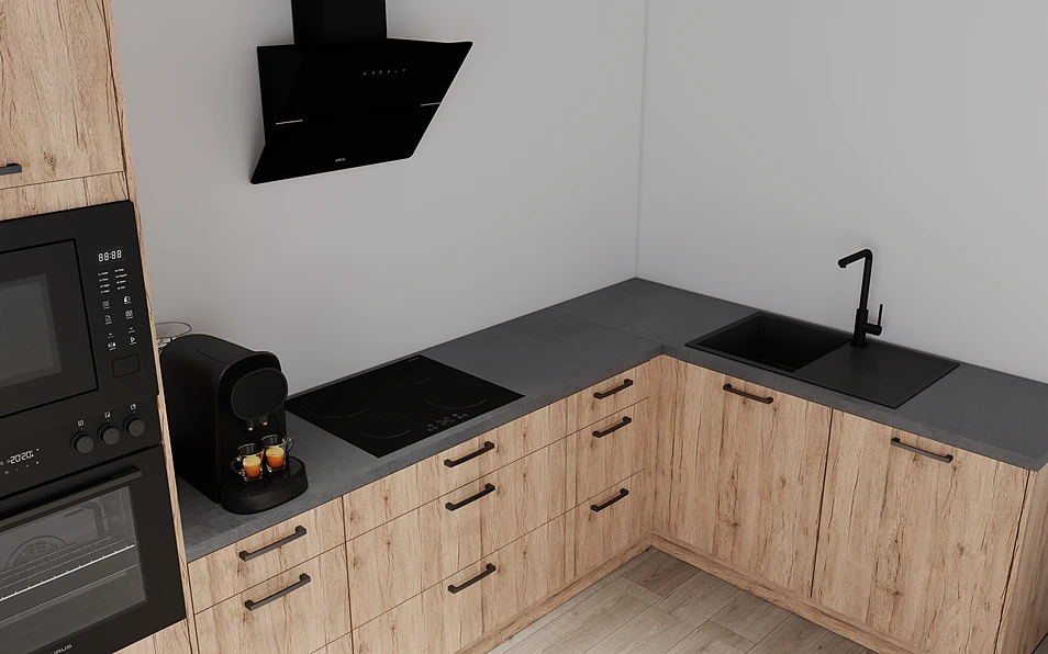Nobilia SPA Eckküche 369 cm x 187 cm nobi smart Komfort Coohom 2