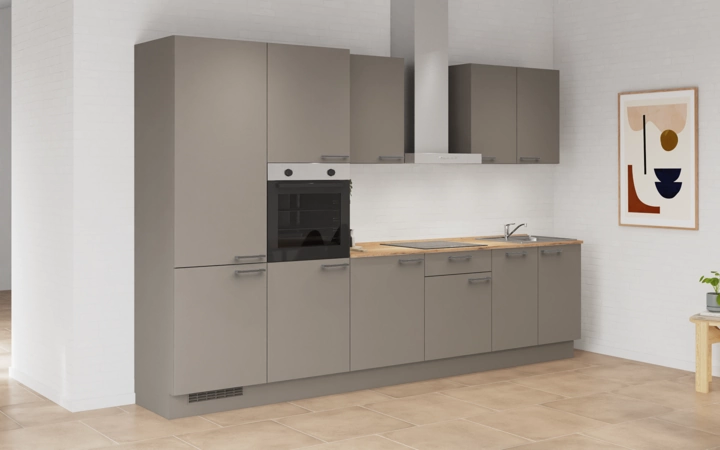 Nobilia SPA Galley kitchen 330 cm with appliances planning 1 1