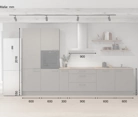 Nobilia SPA Cuisine linéare 360 cm électroménagers inclus planning 11 5