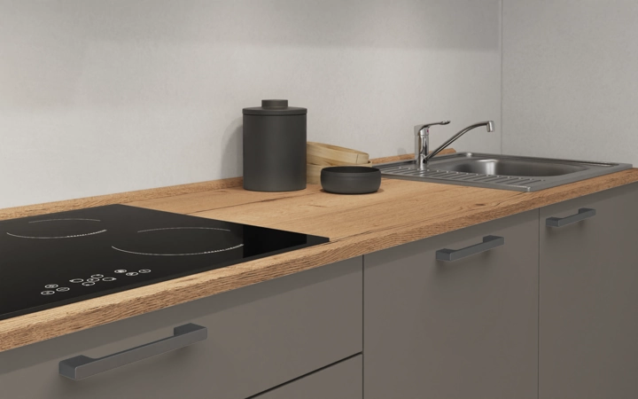 Nobilia SPA Cuisine linéare 360 cm électroménagers inclus planning 15 3