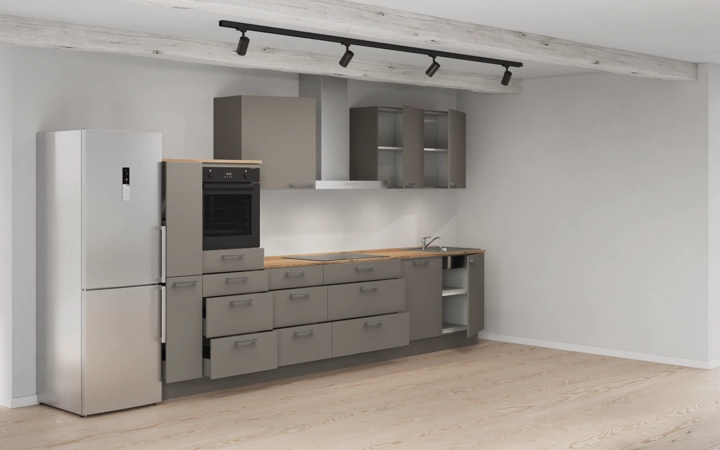 Nobilia SPA Cuisine linéare 360 cm électroménagers inclus planning 15 4