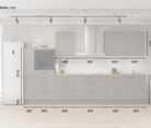 Nobilia SPA Cuisine linéare 360 cm électroménagers inclus planning 15 5