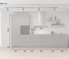 Nobilia SPA Cuisine linéare 360 cm électroménagers inclus planning 9 5